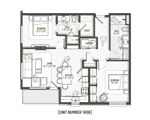 a floor plan of a house